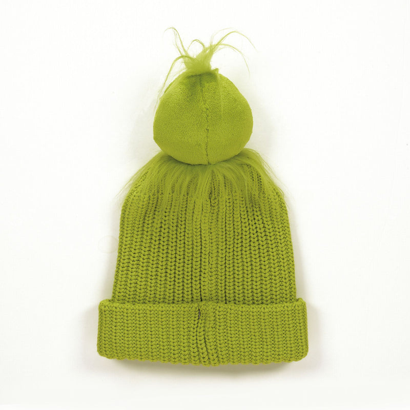 Grinch Pompom Stocking Hat