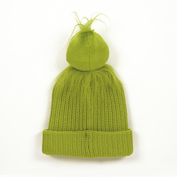 Grinch Pompom Stocking Hat