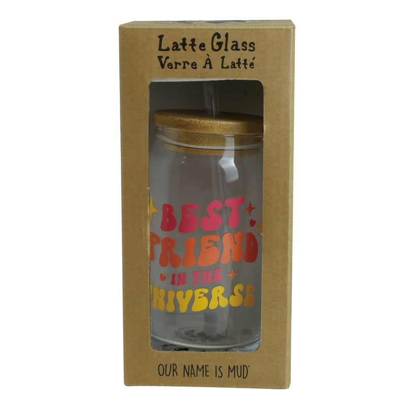 Best Friend Latte Glass