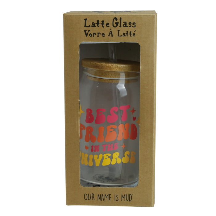 Best Friend Latte Glass