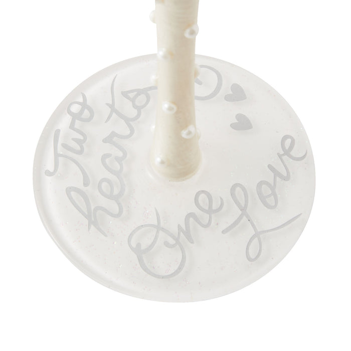 Bride Two Hearts Wine Glass