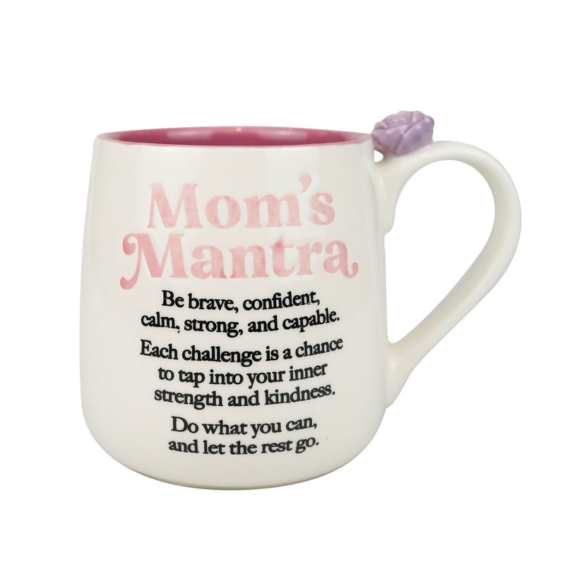 Mom Mantra Sculpted Mug 16 oz