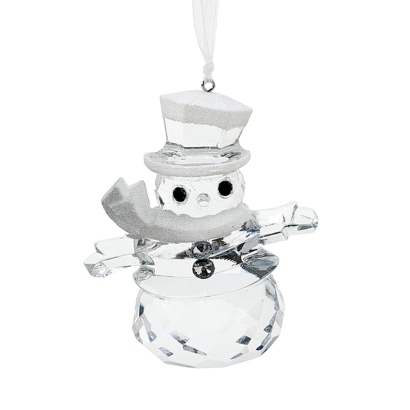 Snowman with Glitter Orn