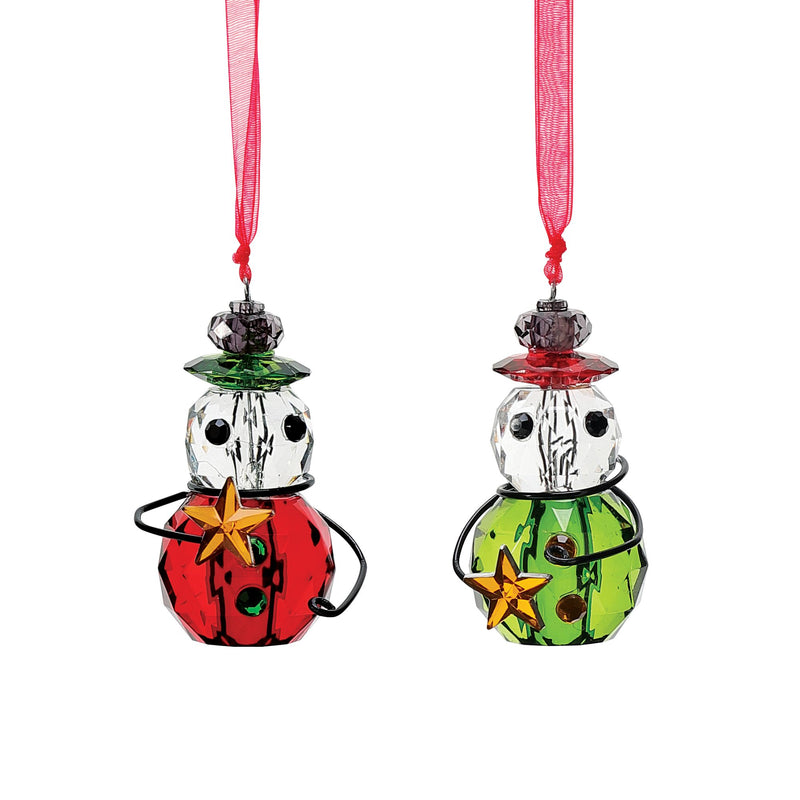 Snowman with Star Orn, 2 Asst