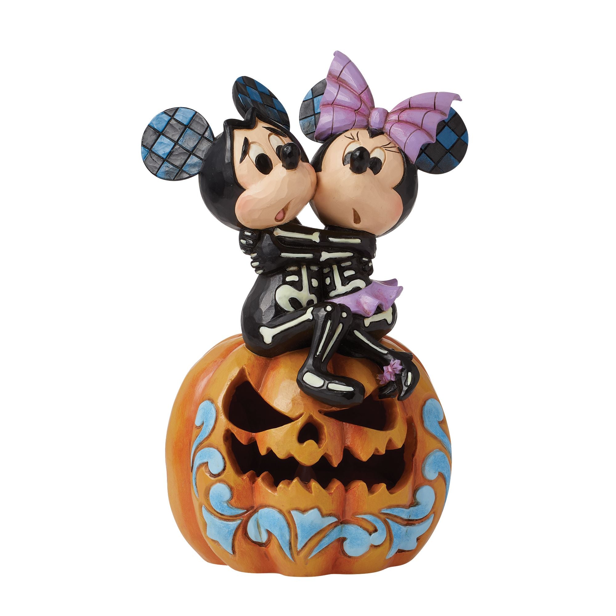 Mickey&Minnie Scared Skeletons — Enesco Gift Shop