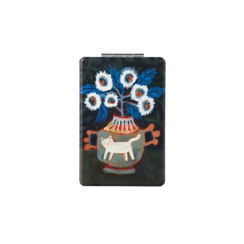 Kitty Blooms Compact Mirror