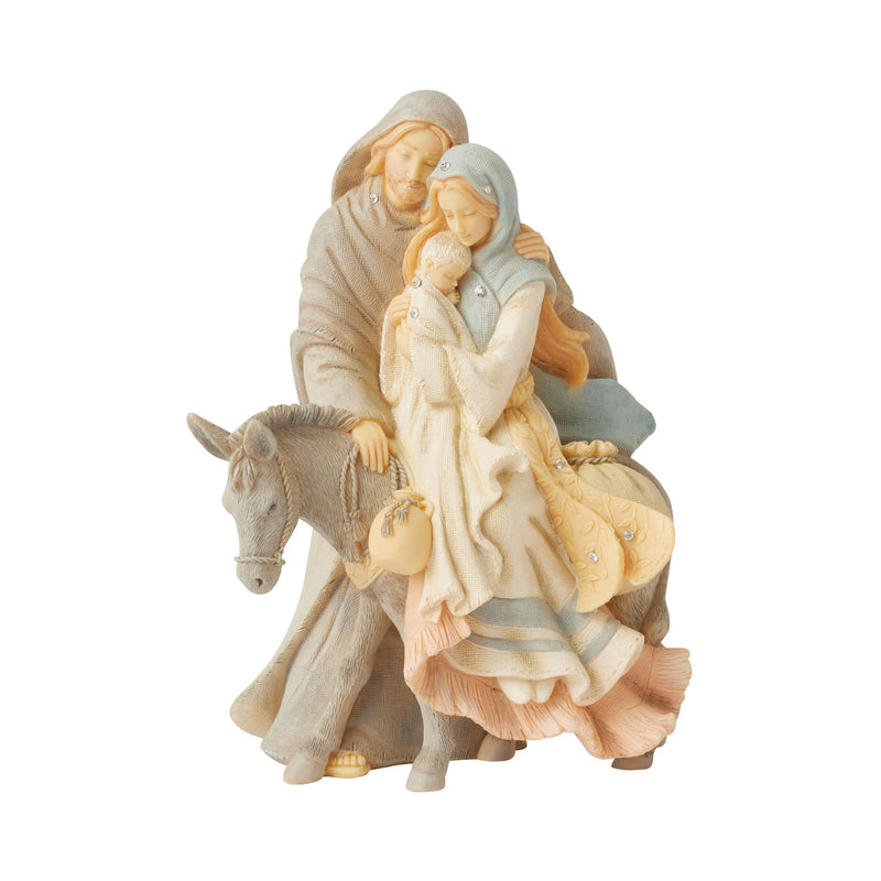 Holy family with donkey figuri
