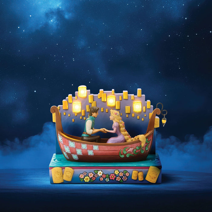 Tangled Boat with LED Lanterns