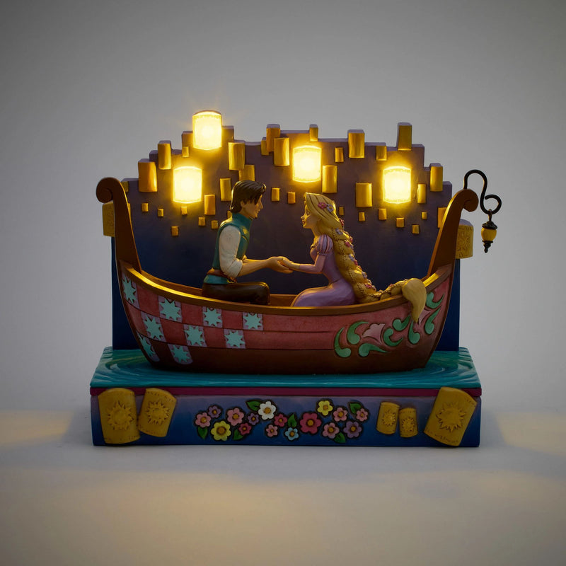 Tangled Boat with LED Lanterns