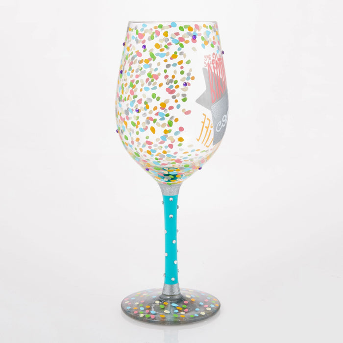 Birthdays are Confetti Glass