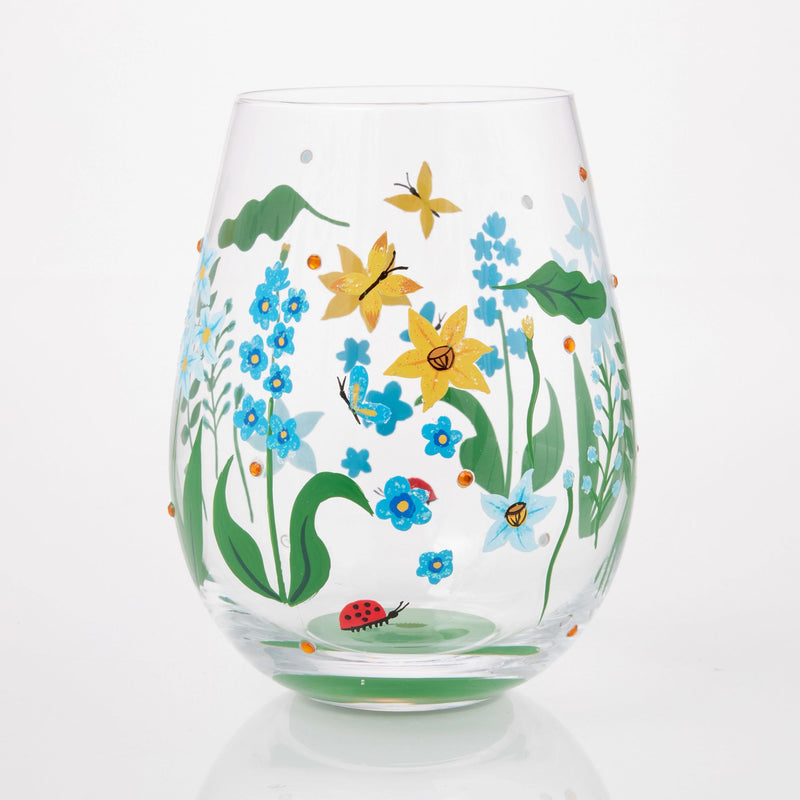 Floral Fields Stemless Wine
