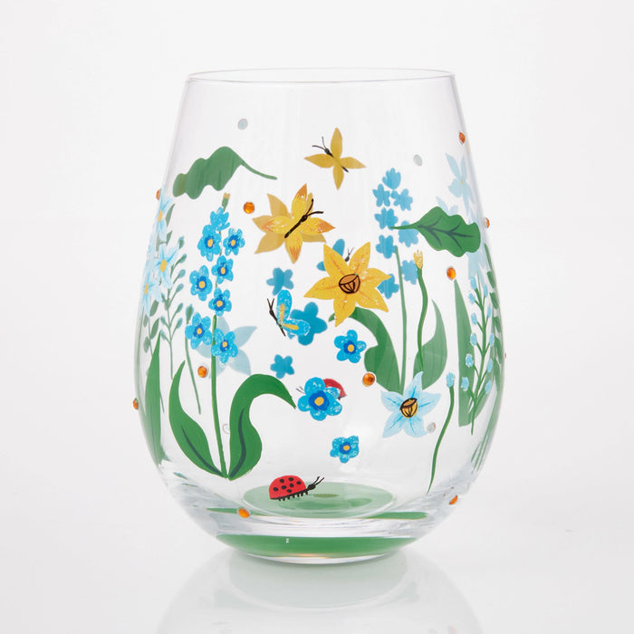 Floral Fields Stemless Wine