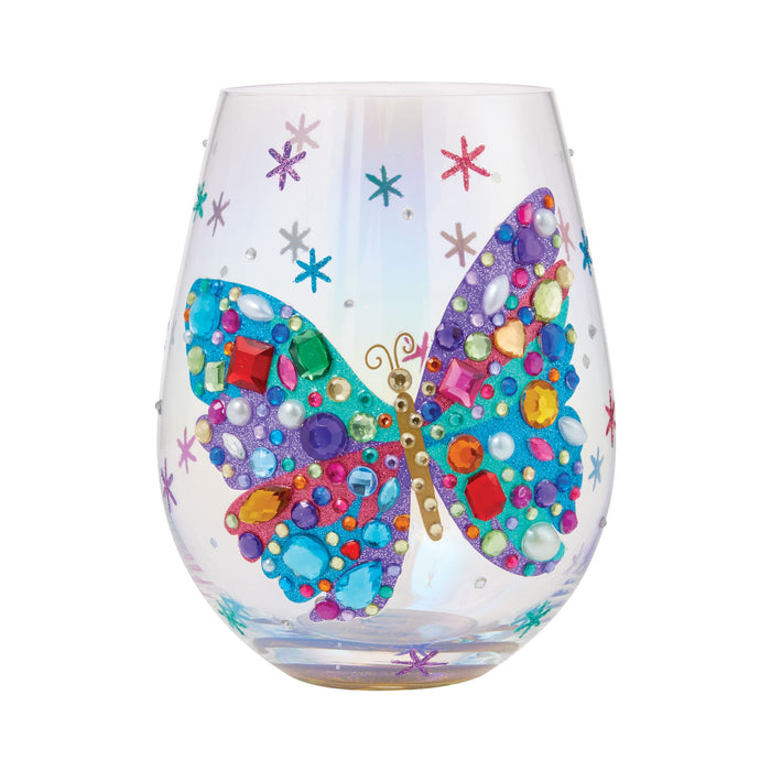 Bejeweled Butterfly Stemless