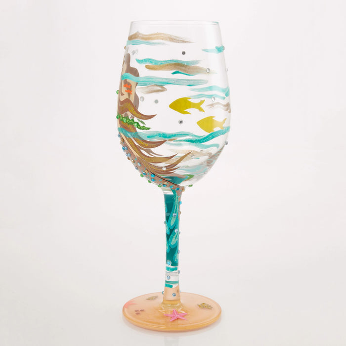 Mystical Mermaid Wine Glass