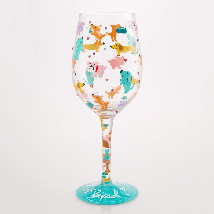 Woof it Up Wine Glass