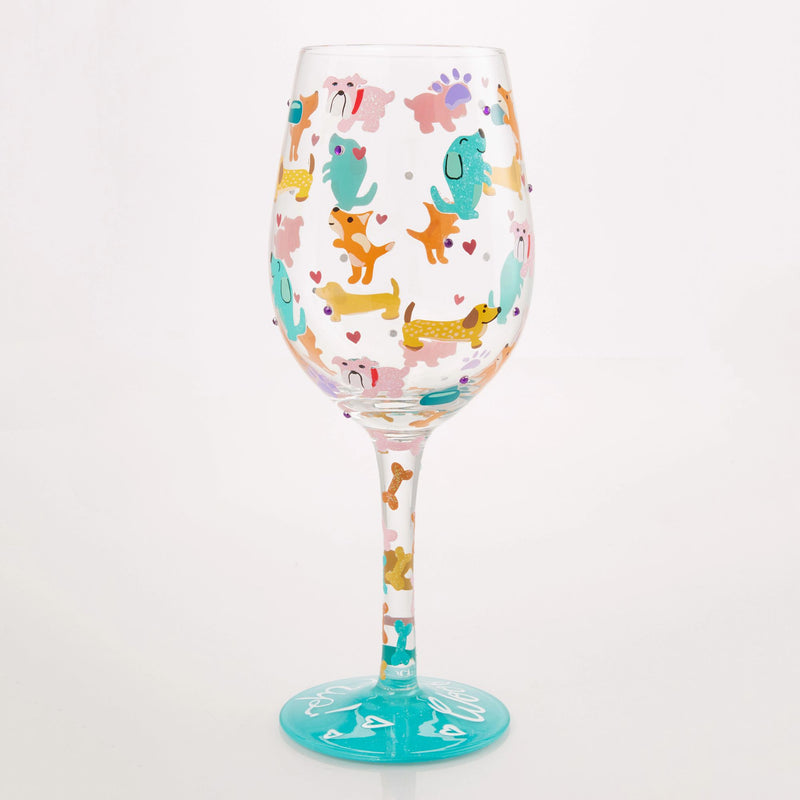 Woof it Up Wine Glass