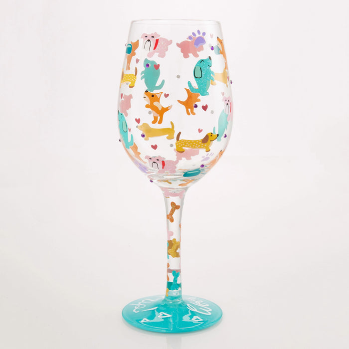 Woof it Up Wine Glass