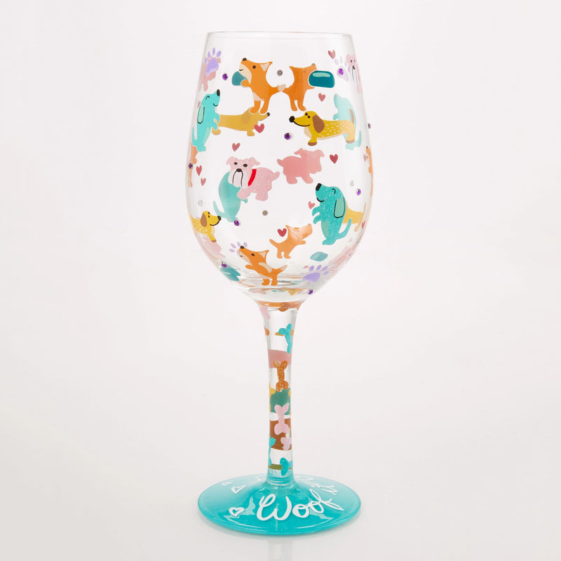 Woof it Up Wine Glass