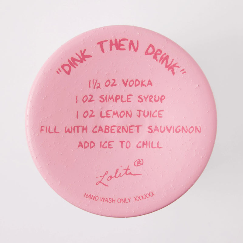 Dink then Drink Wine Glass