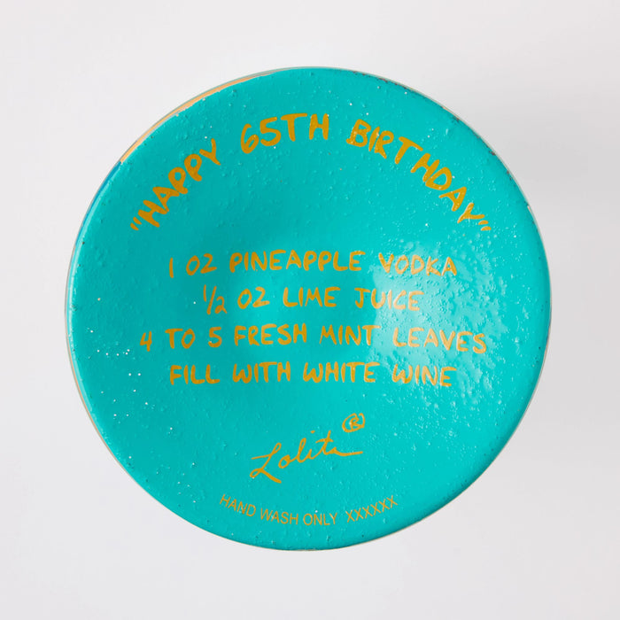 Happy 65th Wine Glass