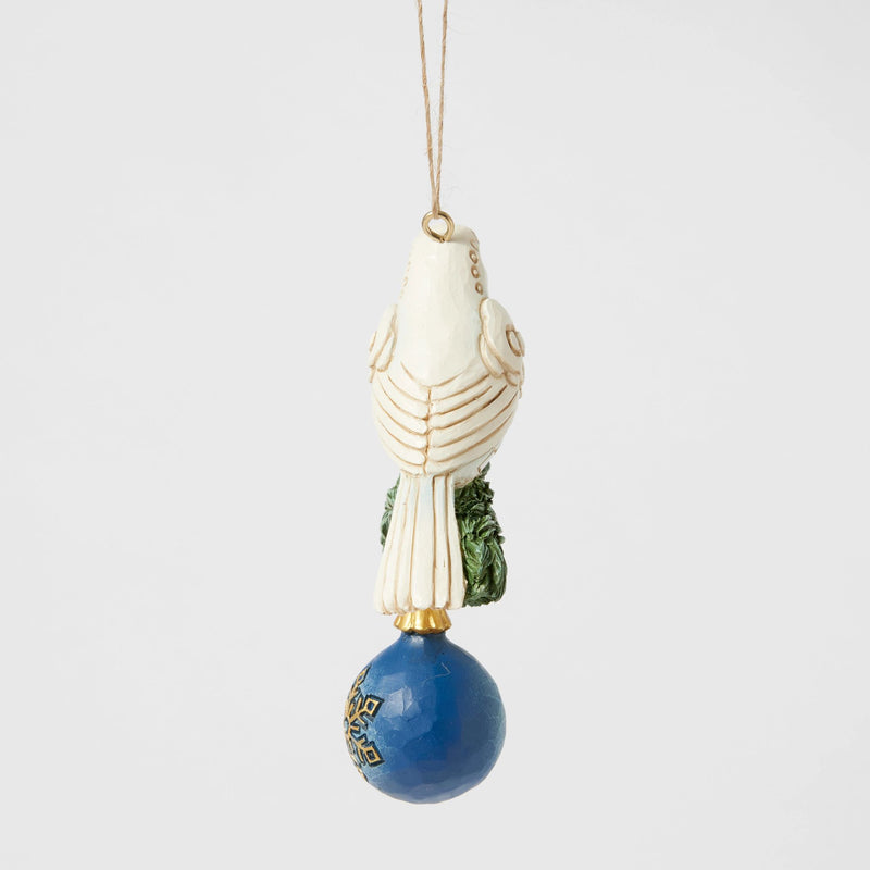 Blue & Gold Dove Ornament
