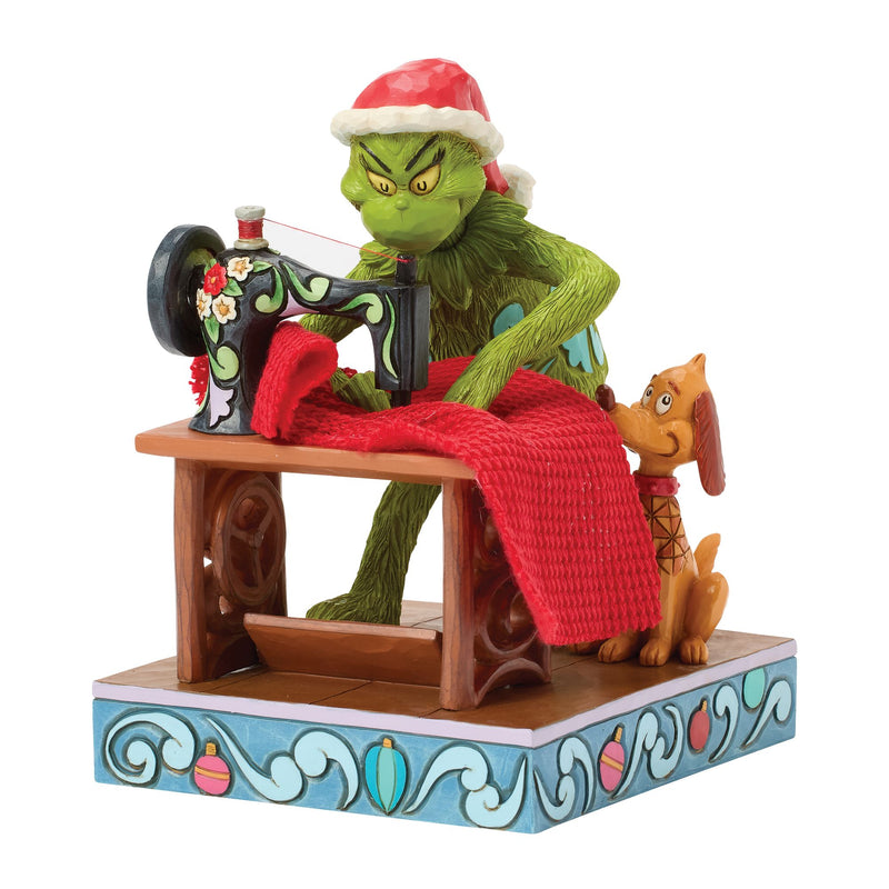 Grinch Sewing Santa Suit Fig