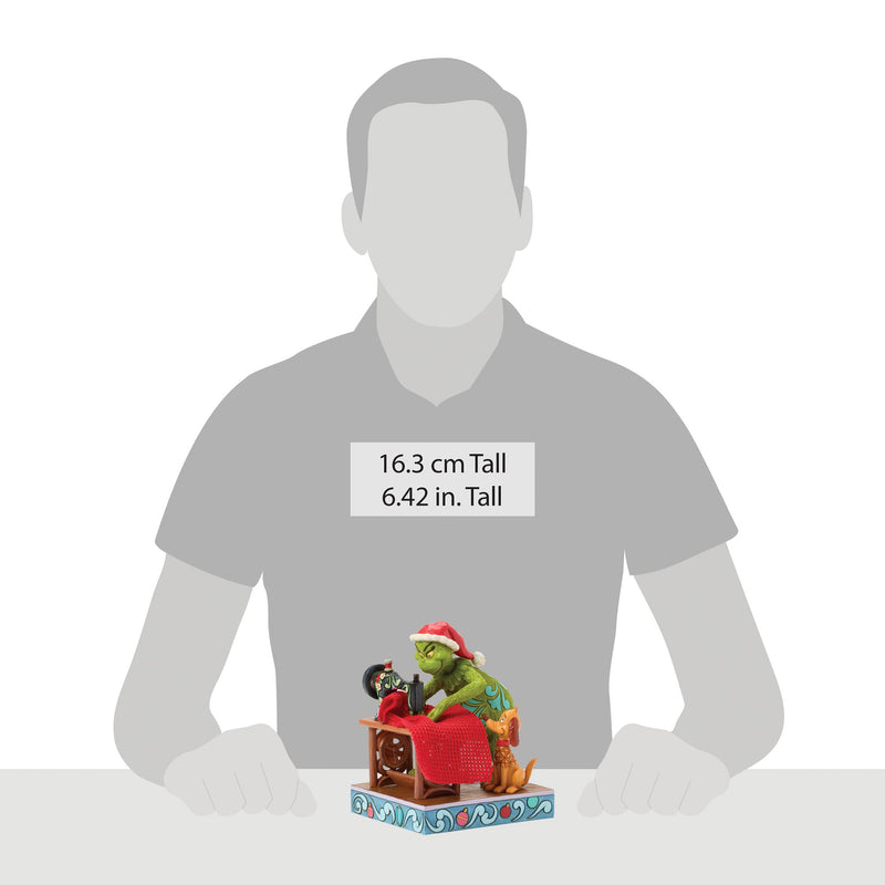 Grinch Sewing Santa Suit Fig