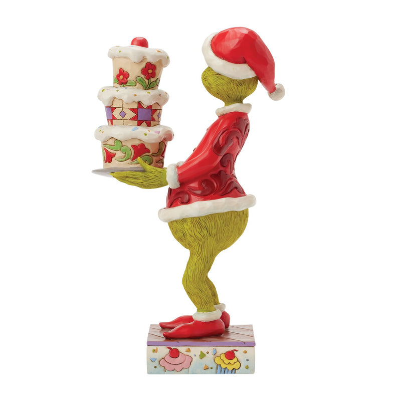 Grinch with Grinchy Cake