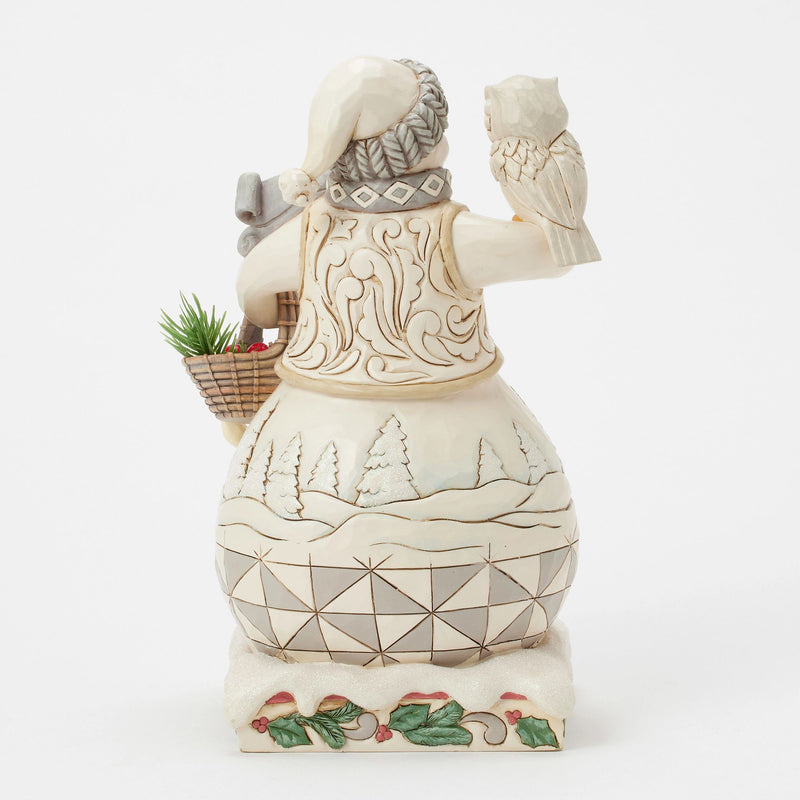 Wdlnd Snowman With Basket Fig