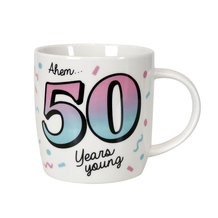 50 Birthday Mug with Glasses
