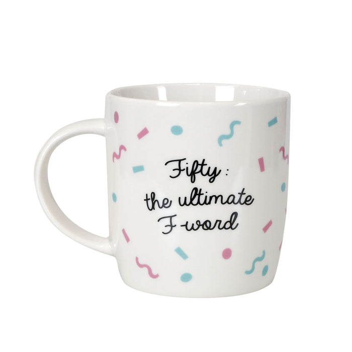 50 Birthday Mug with Glasses