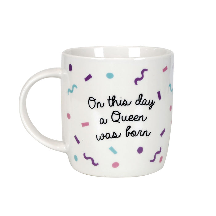 Birthday Queen Mug w Glasses