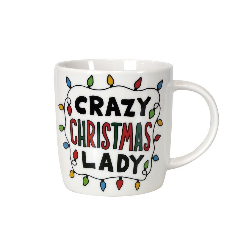 Crazy Christmas Mug & Glasses