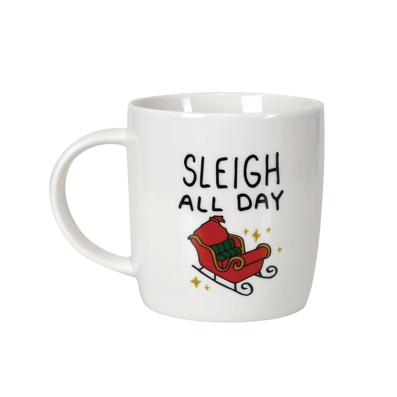Crazy Christmas Mug & Glasses