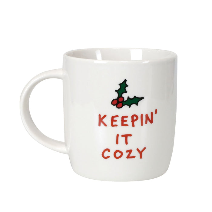 Cozy Snowman Mug & Glasses Set