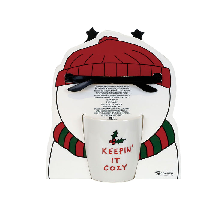 Cozy Snowman Mug & Glasses Set