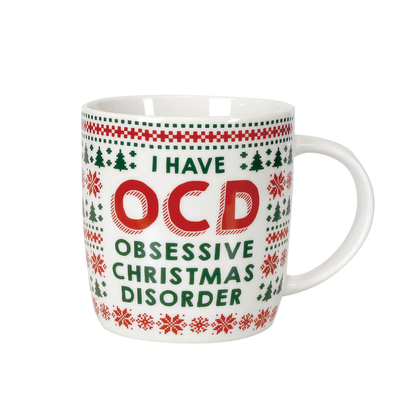 OCD Christmas Mug & Glasses