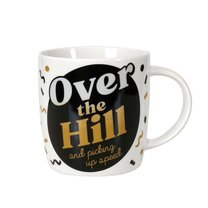 Over the Hill Mug with Glasses