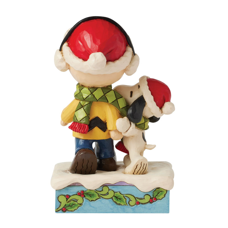 Charlie & Snoopy Wearing Scarf