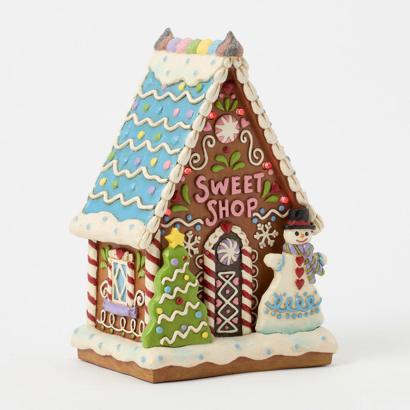 Gingerbread LED Sweet Shop Fig