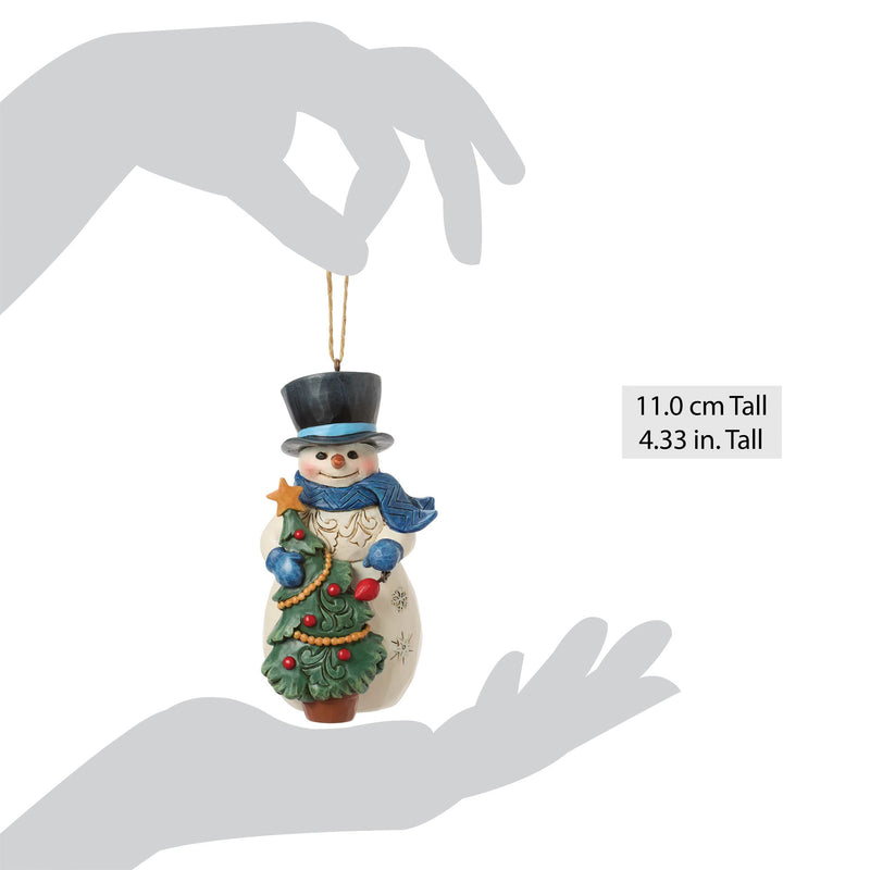 Snowman with Tree Ornament