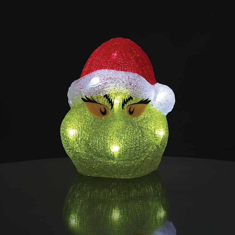 Grinch Head 8" Lit Fig