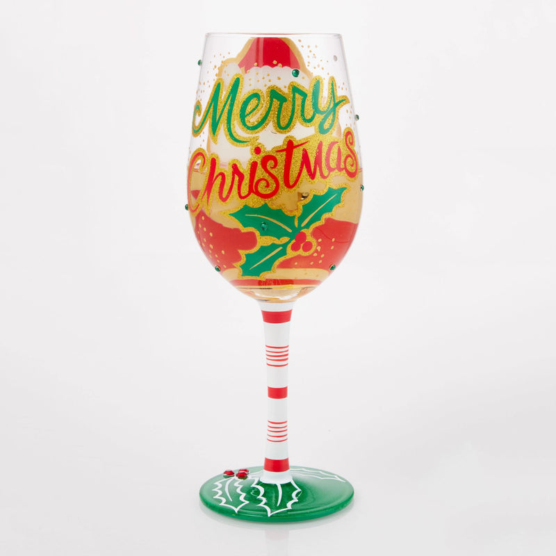 Here Comes Santa Claus Glass
