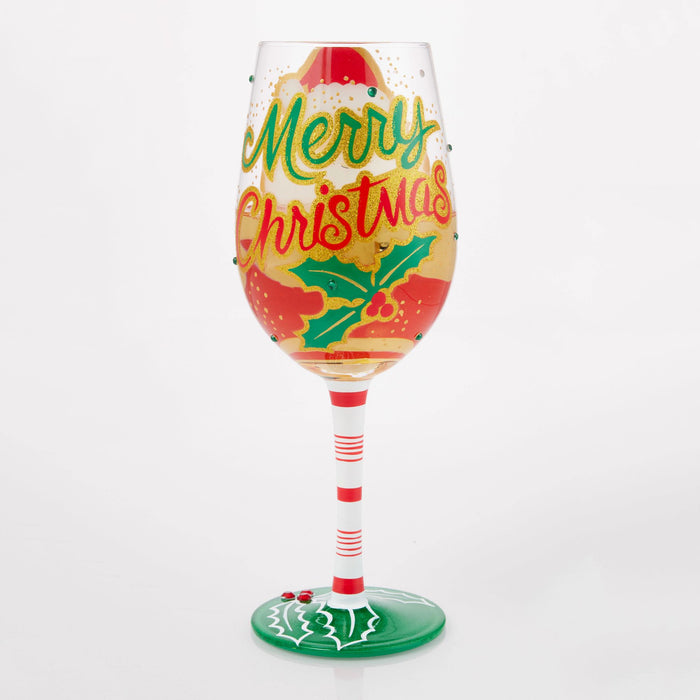 Here Comes Santa Claus Glass