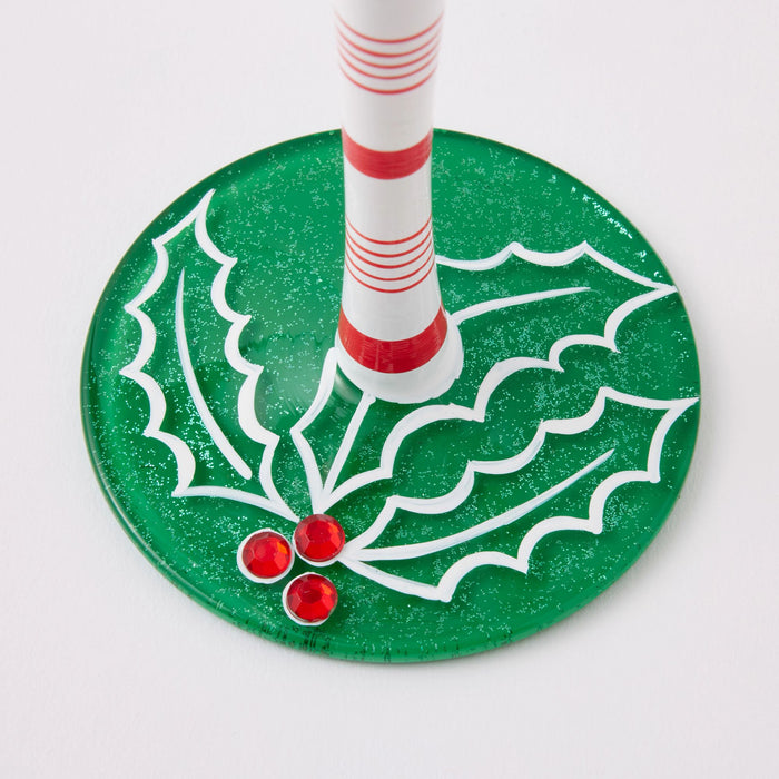 Here Comes Santa Claus Glass