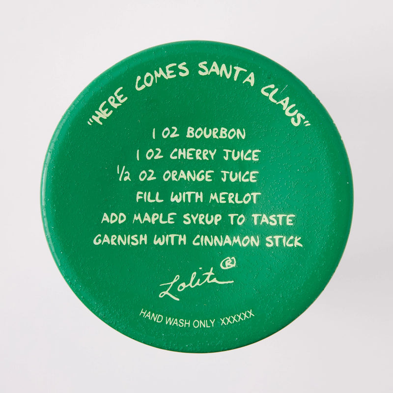 Here Comes Santa Claus Glass