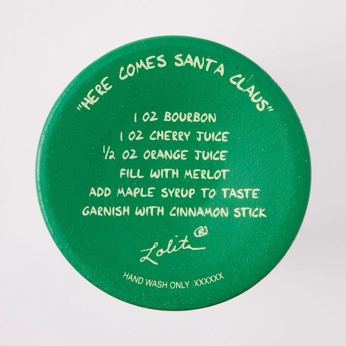 Here Comes Santa Claus Glass