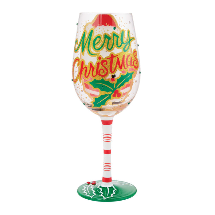 Here Comes Santa Claus Glass