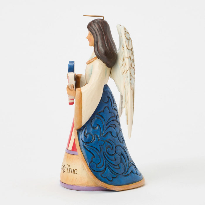 Patriotic Angel with Heart Fig