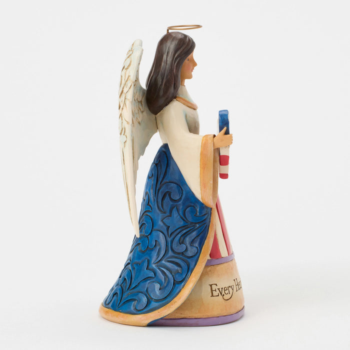 Patriotic Angel with Heart Fig